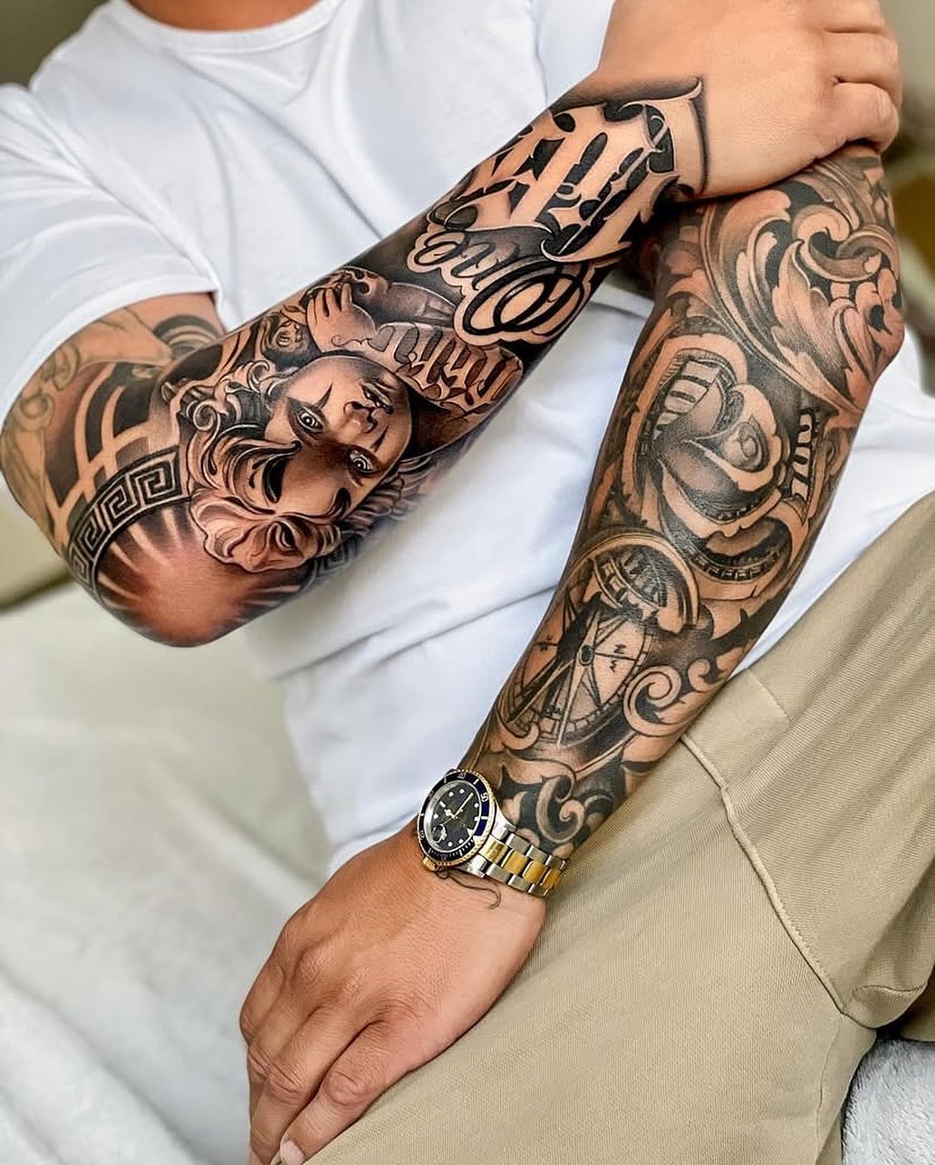 29 Forearm Tattoo Men Sleeve : Unique Stencil Ideas, Meaningful Designs, Japanese Dragon