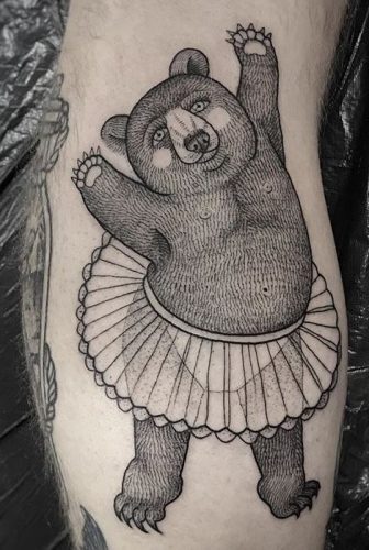 Explore 20 Unique Bear Tattoo Designs: From Whimsical and Colorful to Minimalist and Traditional