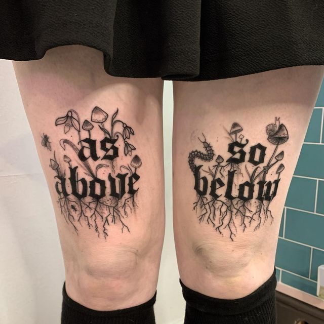 29 As Above, So Below Tattoo Ideas: Striking Ways To Wear A Classic Hermetic Motto