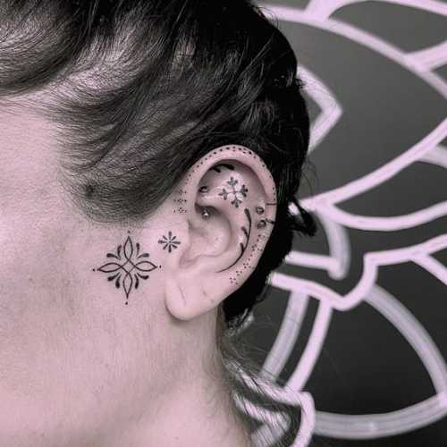 19 Side Face Tattoo Ideas for Women