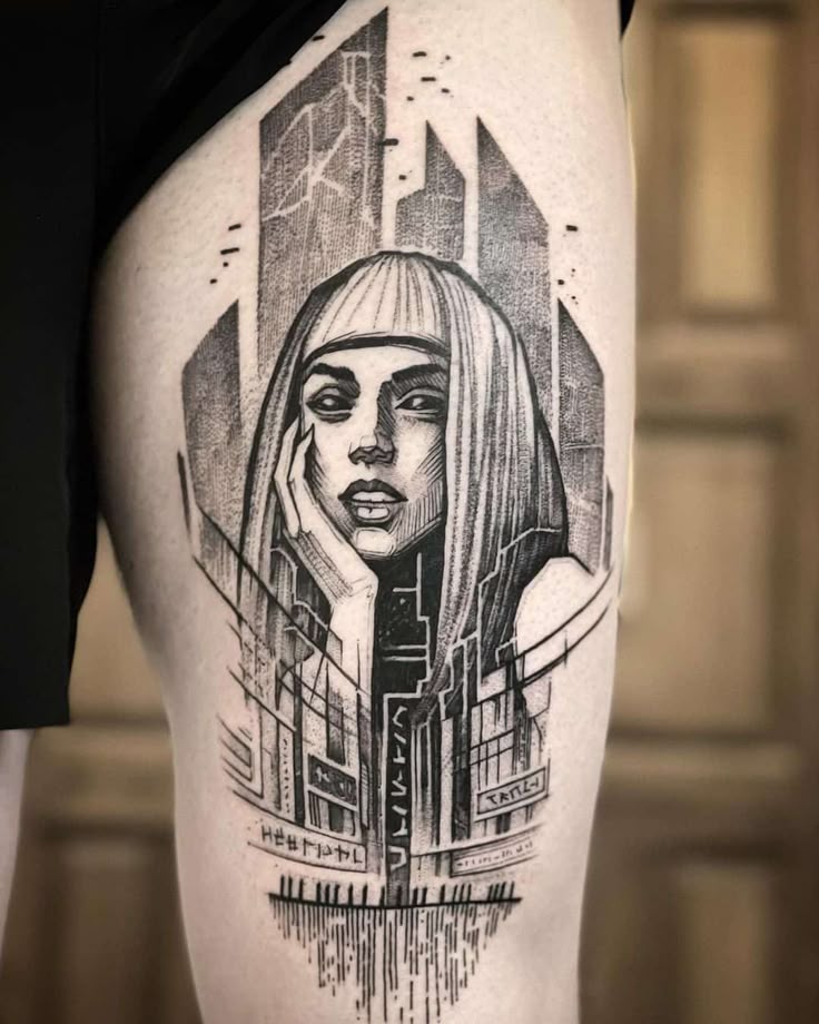 30 Cyberpunk Tattoo Ideas with Arm, Sleeve, Hand, and Back Designs