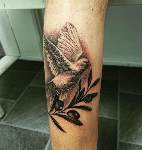 26 Olive Branch Tattoo Ideas : Fine Line, Arm Wrap, Minimal, American Traditional Designs