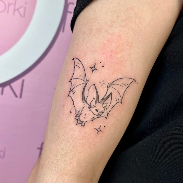 Bat Tattoo 25 Ideas in A Collection of Stencil, Gothic, Old School, and Simple Arm and Chest Tattoos