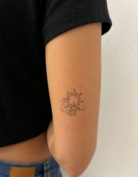 Explore 23 Unique Sun and Moon Tattoo Ideas for : Simple, Minimalist & Matching Designs for All