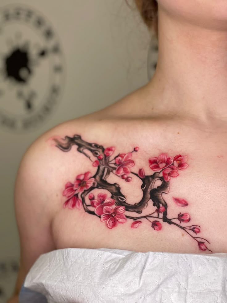 30 Stunning Cherry Blossom Tattoo Ideas for : Designs for Men and Women