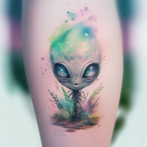 Explore the Cosmos with Style: 20 Stunning Alien Tattoo Ideas to Inspire Your Next Ink Adventure in