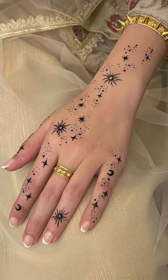 28 Stunning Henna Tattoo Designs for Hand, Arm, Back, and Leg Simple, Cute, Aesthetic Ideas