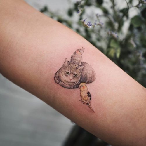 27 Small Cat Tattoo Ideas
