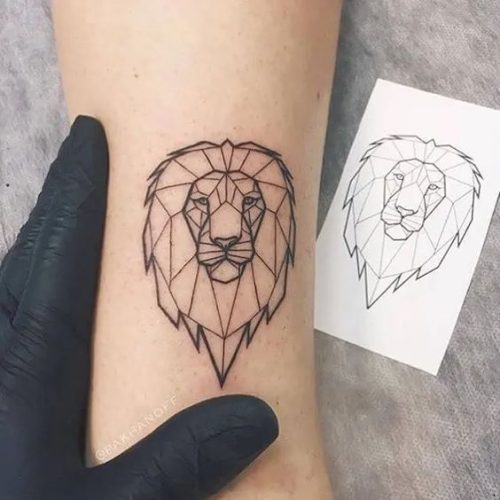 Keep it Simple: 27 Elegant Lion Tattoo Designs