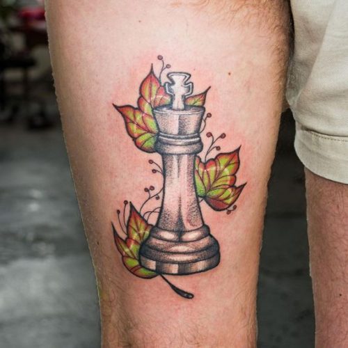 Explore 20 Unique Chess Piece Tattoos for : Symbolism & Artistry in Ink
