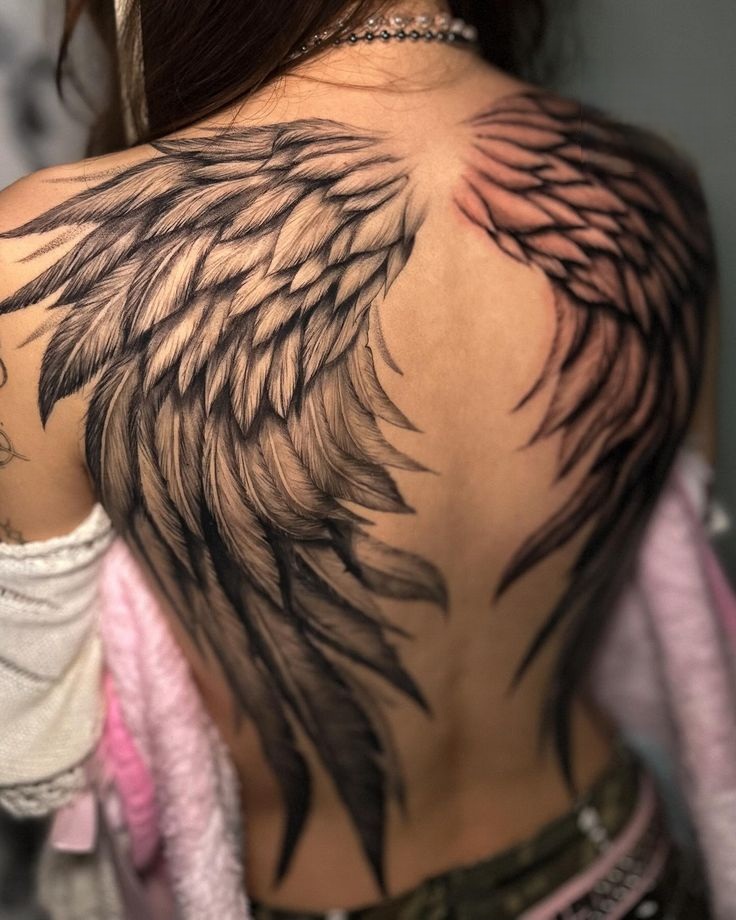 Wings Tattoo 28 Ideas: Stunning Angel, Phoenix, Icarus, Back, Arm & Chest Designs
