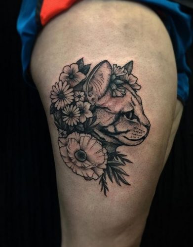 27 Cat Tattoo Ideas for the Foot