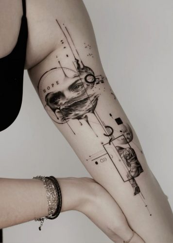 Explore 20 Striking Abstract Line Tattoo Designs for  &#8211; Get Inspired Today!