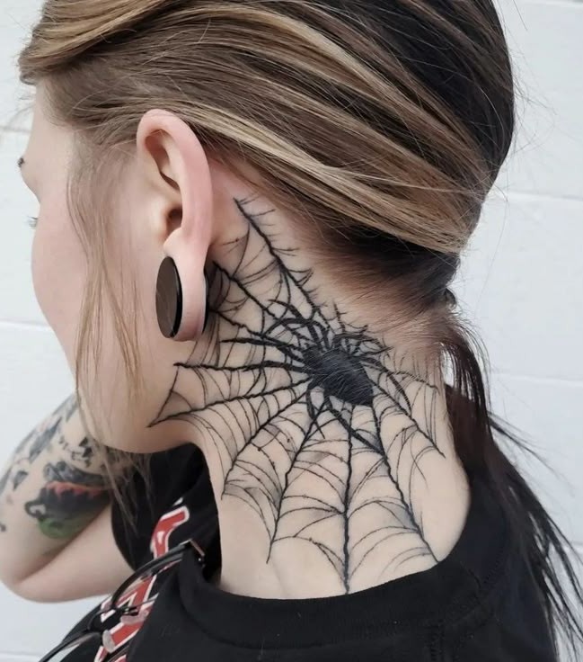 27 Spider Web Tattoo Ideas for Men and Women Shoulder, Full Sleeve, Stencil Designs