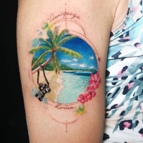 17 Island-Inspired Tattoo Ideas for : Embrace Tropical Artistry &#038; Serenity
