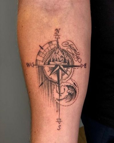 Find Your Direction: 20 Compass Tattoo Ideas for Men