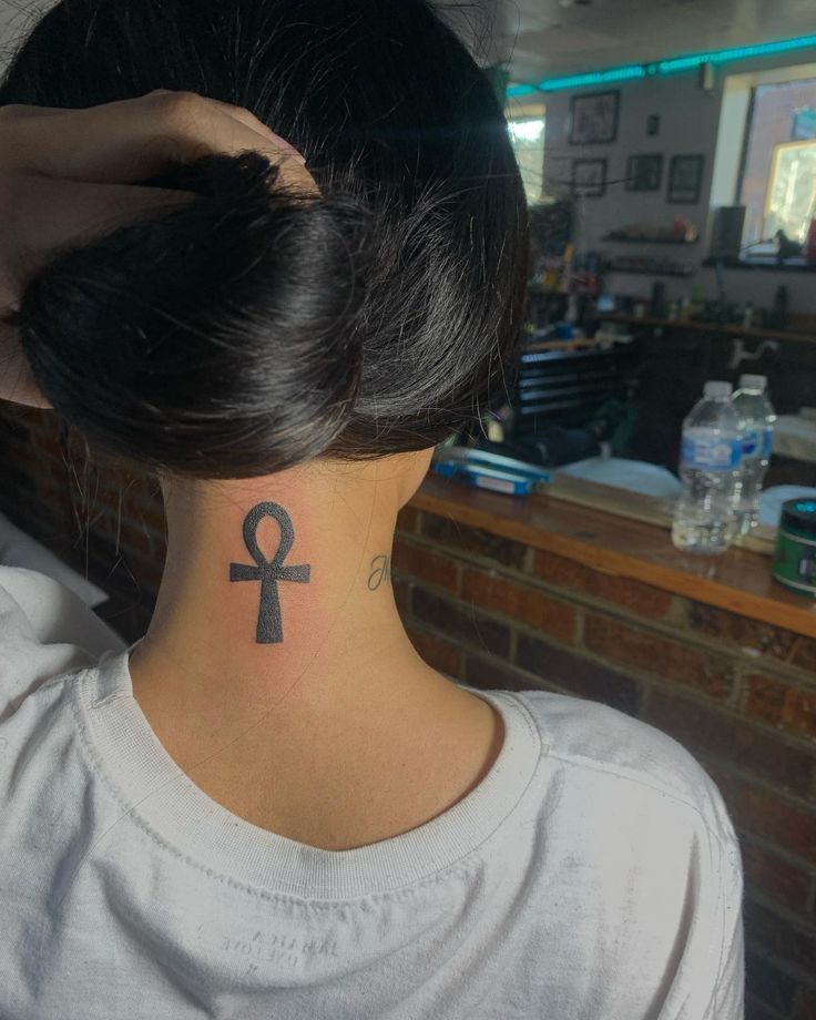 27 Ankh Tattoo Ideas with Eye of Horus, Spine, Chest, Minimalist Symbolic Ink