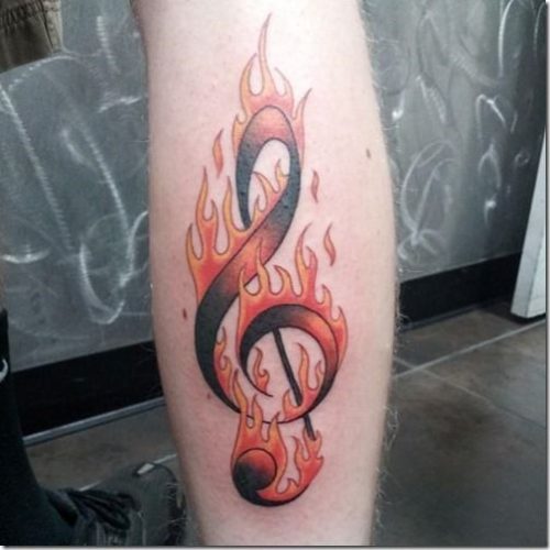 Unique Treble Clef Tattoo Ideas : Discover Designs for Music Lovers’ Ankles, Wrists & More!