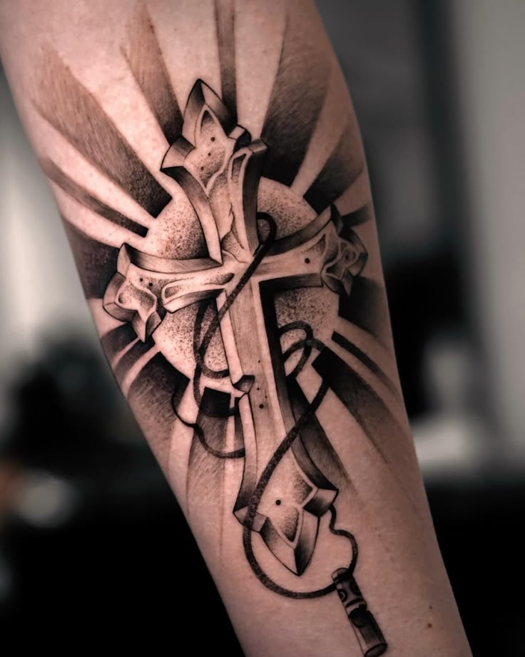 26 Unique Cross Tattoo Designs for : Ideas for Men & Women