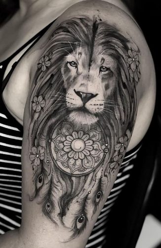Lion Tattoo Sleeve: 18 Captivating Full Arm Designs
