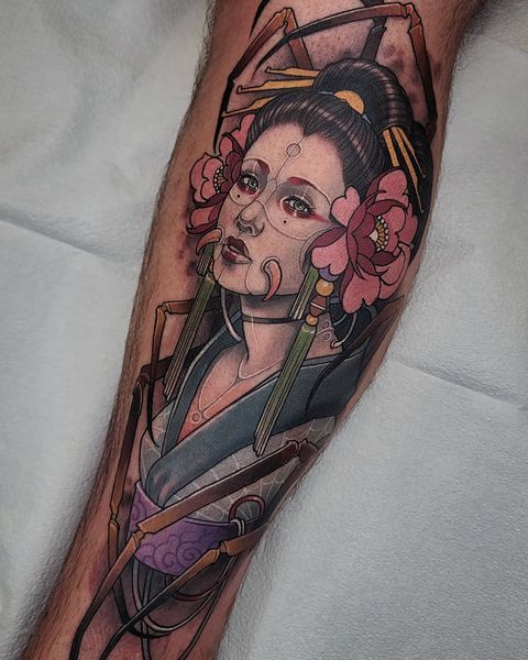 30 Cyberpunk Tattoo Ideas with Arm, Sleeve, Hand, and Back Designs