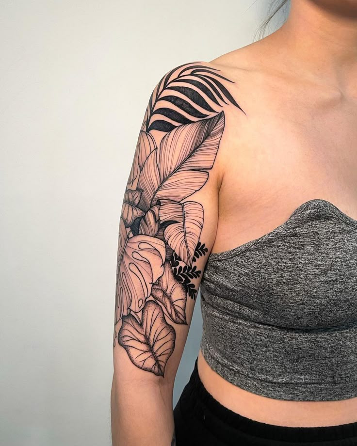 27 Leaf Tattoos Designs for Guys & Girls Fine line, Sleeve, Under breast & Autumn ink Concepts