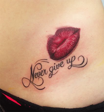 29 Lip Tattoo Ideas With Kiss Prints, Vampire Designs, Color Ideas, Shading, Placement Tips