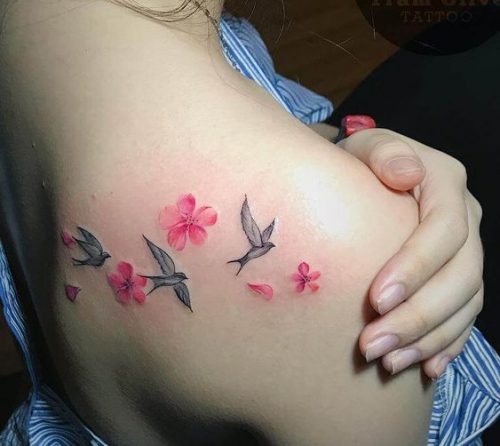 33 Bold Color Tattoo Ideas
