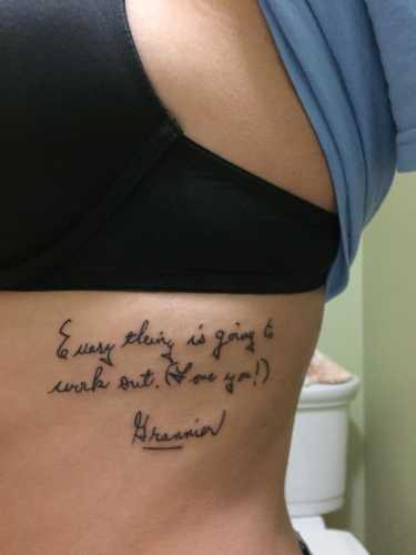27 Handwriting Tattoo Ideas