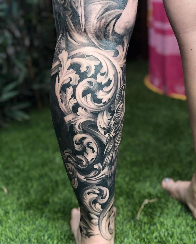 27 Filigree Tattoo Ideas: Baroque Scrollwork That Moves With the Body