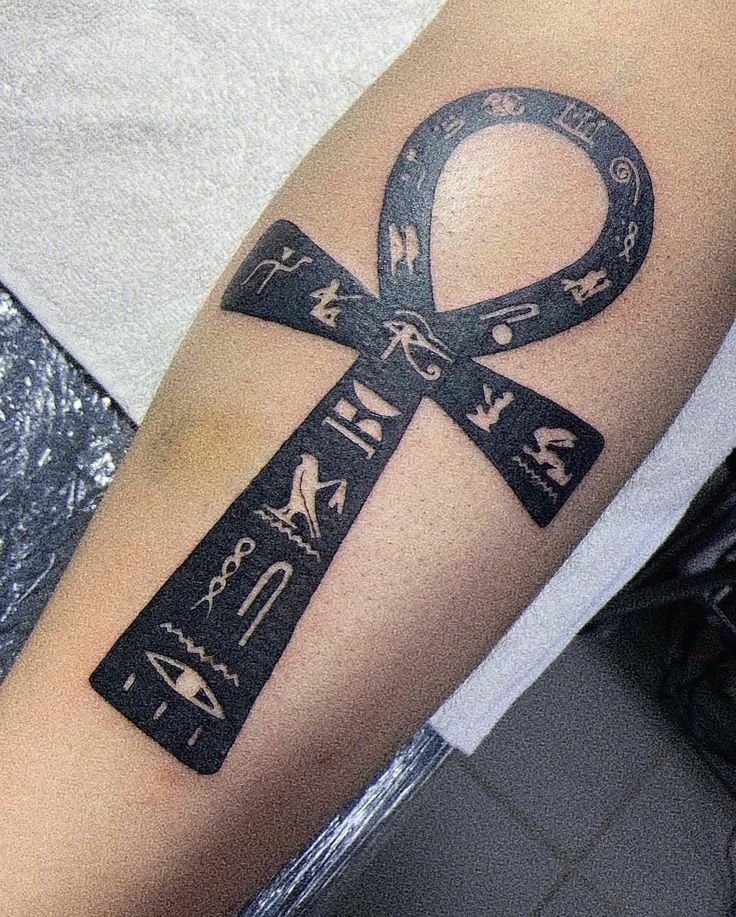 27 Ankh Tattoo Ideas with Eye of Horus, Spine, Chest, Minimalist Symbolic Ink