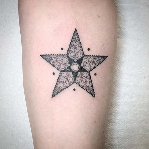 Explore 18 Stunning Geometric Star Tattoo Designs for : Unique Patterns, Bold Ideas, and Creative Sleeve Options