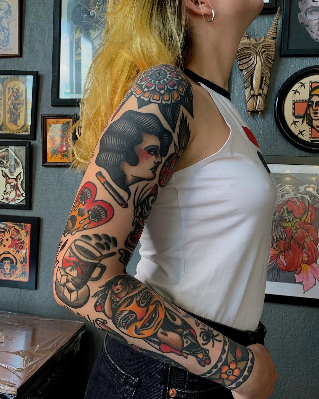 28 Traditional Tattoo Sleeve Ideas: Bold American, Black and Grey, Neo & Japanese Designs for Every Style