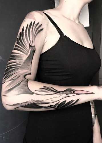 21 Heron Tattoo Ideas