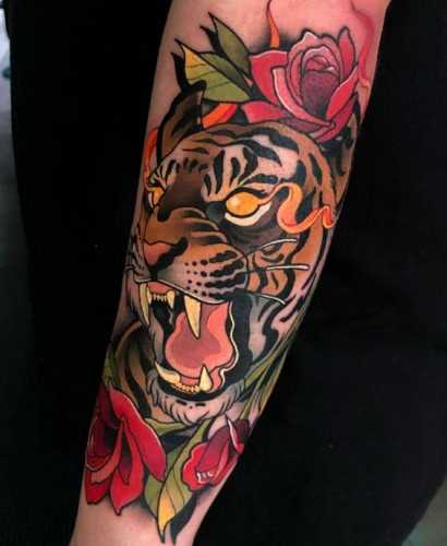 23 Traditional Tiger Tattoo Ideas