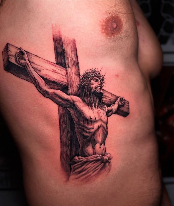 25 Jesus Tattoo Ideas : Sacred Heart, Virgin Mary, Fine Line, Sleeve for Women, Back, Forearm