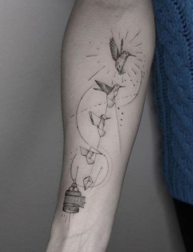 Explore the Art of Paper Folding with 18 Unique Origami Tattoo Ideas for – Creative and Colorful