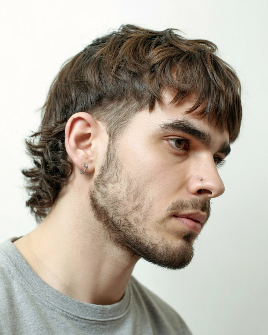 Modern Mullet Fade Haircut 27 Ideas for Men with Curly, Short, Straight Haircuts for Boys