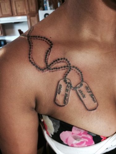 19 Dog Tag Tattoo Ideas