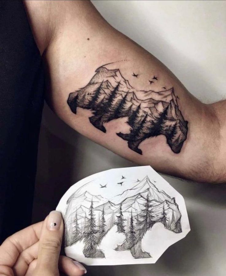 27 Ideas Mountain Tattoo Ideas : Minimalist, Geometric, Fine Line & Sleeve Designs