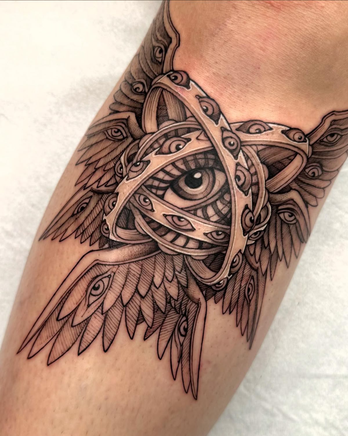 28 Seraphim Tattoo Ideas: Sacred Wings, Watchful Eyes, and Sharp Lines