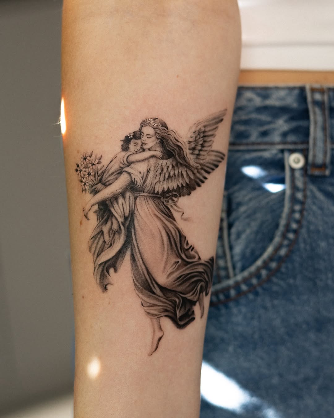 28 Guardian Angel Tattoo Designs for Men and Women Small Meaningful Art Styles