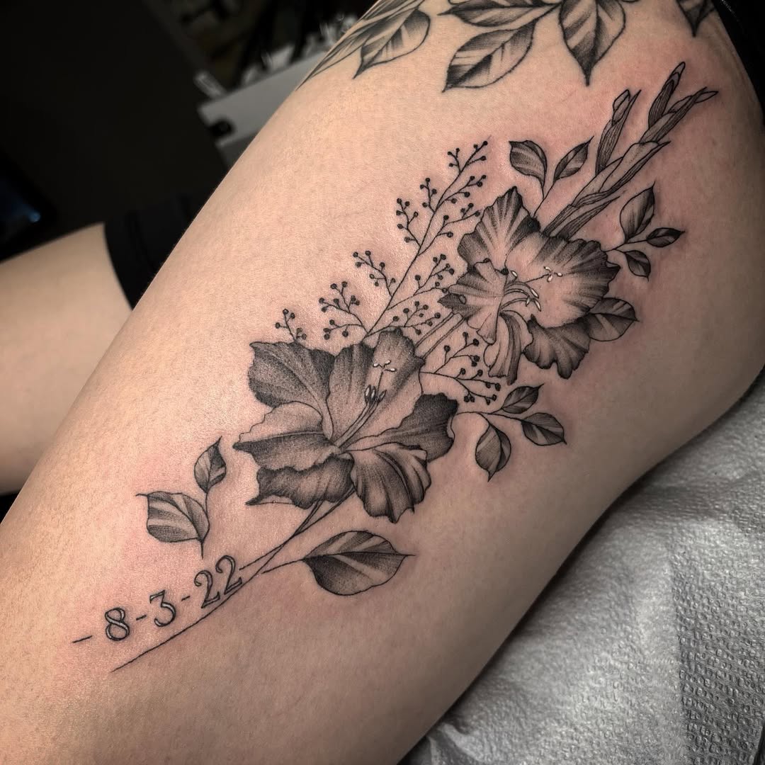 25 Gladiolus Tattoo Ideas with Simple Designs, Fine Line, Color and More