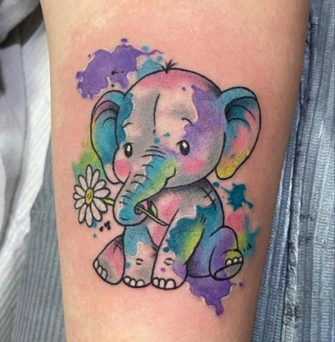 27 Small Elephant Tattoo Ideas