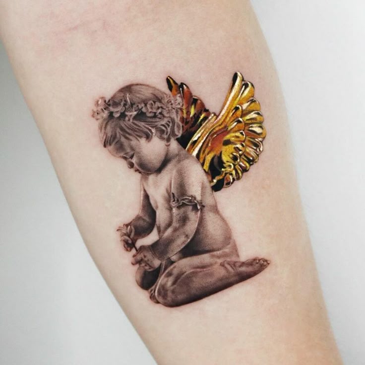 25 Angel Tattoo Ideas : Guardian, Cherub, and Dark Designs for Men and Women