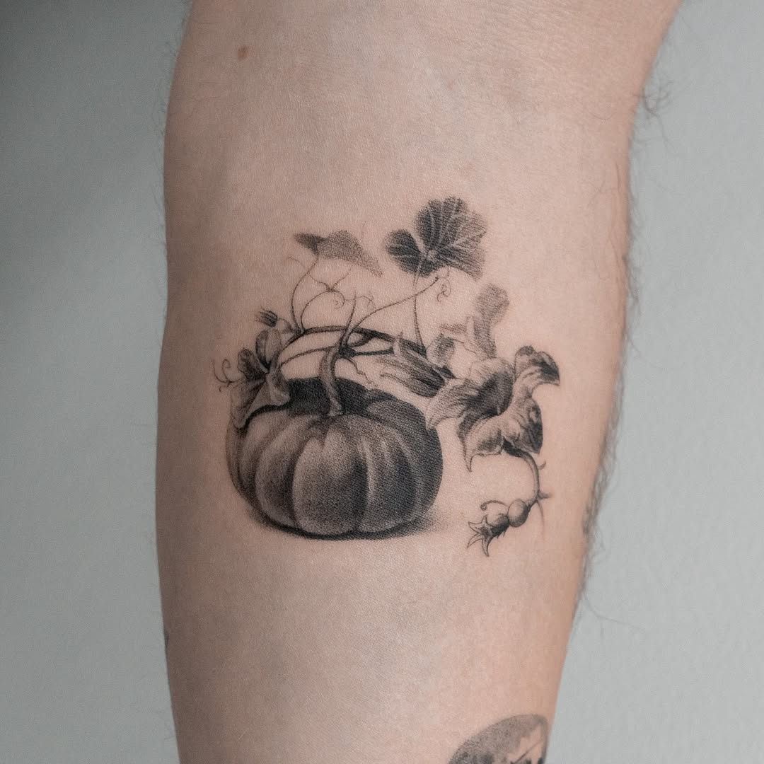 28 Pumpkin Tattoo Ideas Cute, Scary, Flash & Traditional Designs