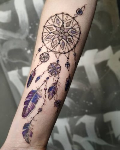 Explore 18 Unique Dreamcatcher Tattoo Designs for  &#8211; Symbolism &#038; Artistic Beauty