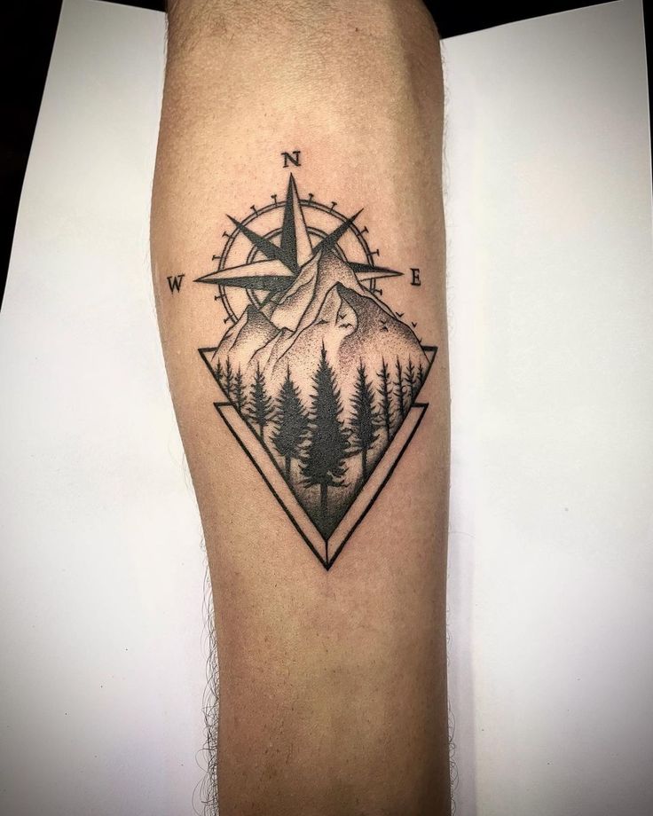 28 Compass Tattoo Ideas : Designs for Men and Women, Anchor, Traditional and More