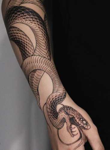 16 Snake Tattoos Wrapped Around Arm Inspiration