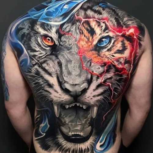 21 Tiger Tattoo on Back Ideas
